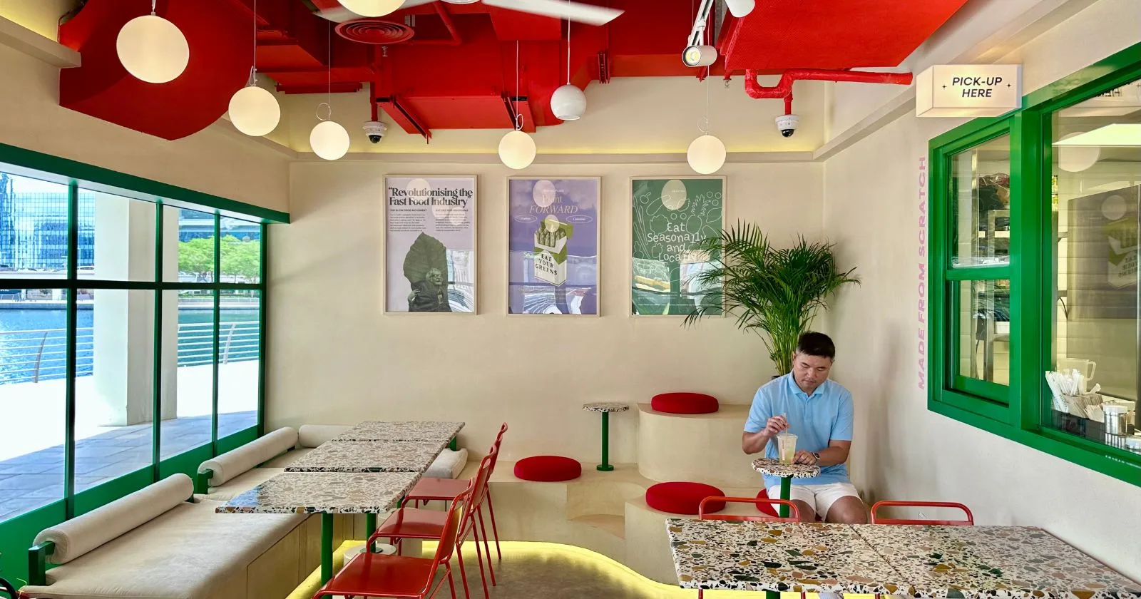 Exterior of Wandr healthy food restaurant in JLT Dubai, featured in Indexed Lab’s case study on ranking local brands inside AI Overviews and ChatGPT results.
